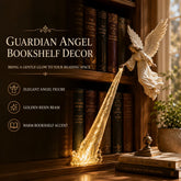 🕊️ Guardian Angel Bookshelf Light | Peaceful Angel Figurine with Warm Golden Beam for Reading Corners, Shelves & Meaningful Gifts ✨