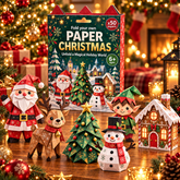 🎄3D DIY Paper Christmas-💕50 Pre-Printed Sheets + Step-by-Step Guide