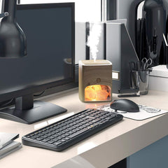 Himalayan Pink Salt Diffuser 400ml Ultrasonic Atomizer and Ionizer with Ambient Light
