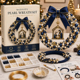 💎🎀DIY Beaded Christmas Wreath Kit – Create Your Own Holiday Door Décor