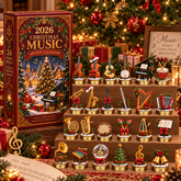 2026 Christmas Music 24-Day Countdown Calendar – Holiday Collectible Gift for Music Lovers