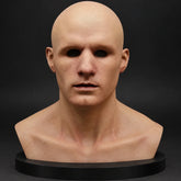 Handsome Mature Gentleman Half-Bust Silicone Mask
