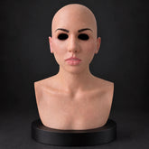 Youthful Female Beauty Silicone Mask with Fair Complexion