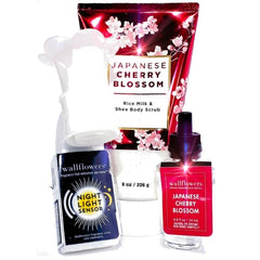Japanese Cherry Blossom Sugar Scrub, Wallflower Plug & Bulb