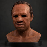 Mature Dark-Skinned Gentleman Silicone Mask with Short Hair