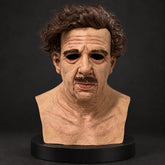 Eccentric Curly-Haired Gentleman Silicone Mask with Mustache