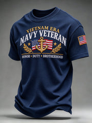 Men's American veterans Printed Short-Sleeve T-Shirt