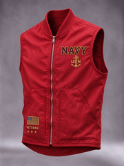 Men's Veteran Pride Printed Vest