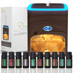 Himalayan Pink Salt Diffuser 400ml Ultrasonic Atomizer and Ionizer with Ambient Light