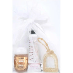 Amber & Argon Hand Cream, Vanilla Sugar PocketBac, Gold Holder