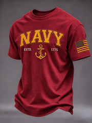 Men's American veterans Printed Short-Sleeve T-Shirt