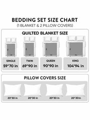 Wildflower Cottage 3-Piece Quilted Bedding Set