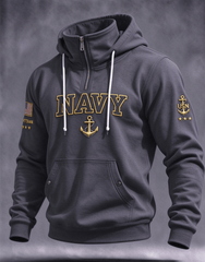 Men's American Veterans Print Hoodie