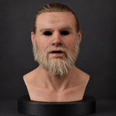 Vintage Middle-Aged Gentleman Silicone Mask with Full Beard