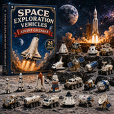 Space Exploration Vehicles Advent Calendar 2026 - 24-Day Festive Countdown, Acrylic Charms Blind Box