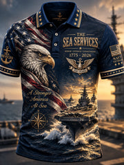 Men's US Navy Printed Polo
