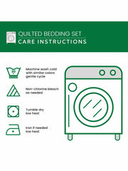 Vibrant Peace 3-Piece Quilted Bedding Set