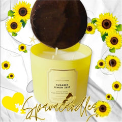 Sugared Lemon Zest 3 Wick Candle