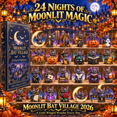 2026 Moonlit Bat Village Halloween Advent Calendar – 24 Unique Bat Collectibles in a Deluxe Gift Box