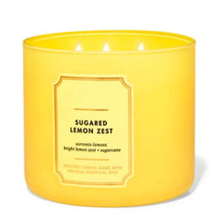Sugared Lemon Zest 3 Wick Candle