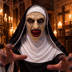 The Nun Valak Demonic Nun Silicone Mask with Habit
