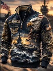 Men's US Navy Printed Hoodie