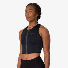 Women's Cropped Zip Tank