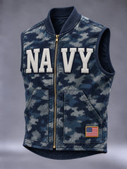 Men's U.S. Veterans Print Vest