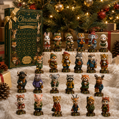 ✨24-Day Christmas Countdown Advent Calendar –Animal Surprise Ornament