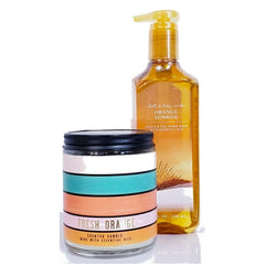 Fresh Orange Medium Candle & Orange Sunrise Hand Soap Set of 2