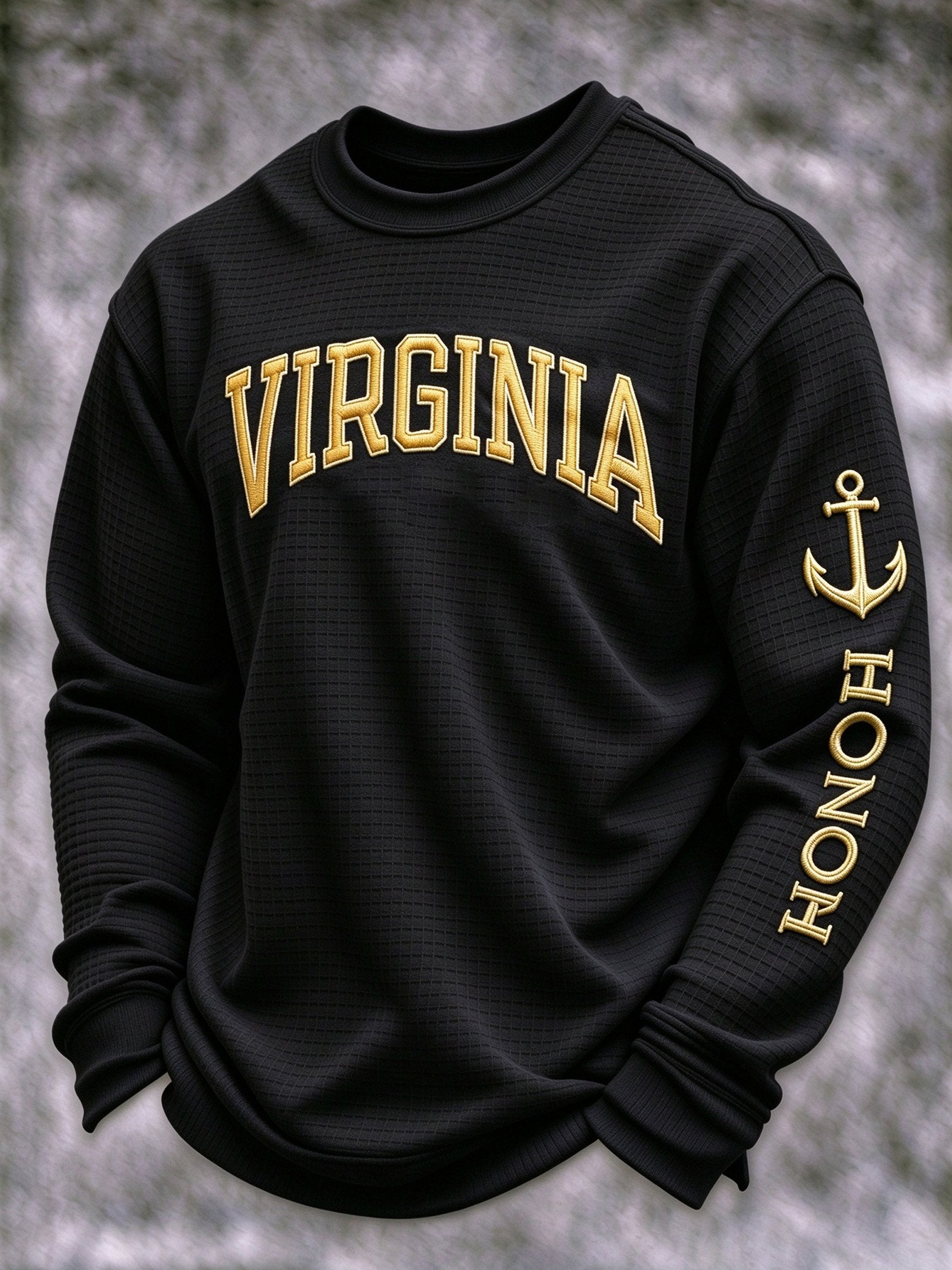 Men's Veteran-Print Casual Sweatshirt