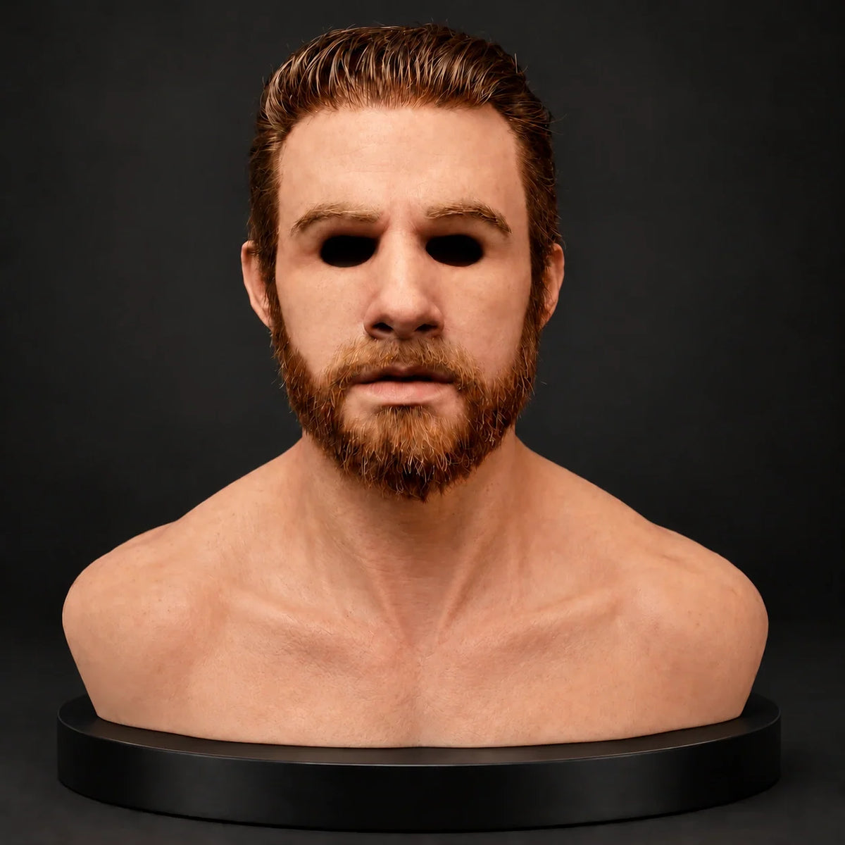 Young Ginger-Haired Gentleman Silicone Mask with Full Beard