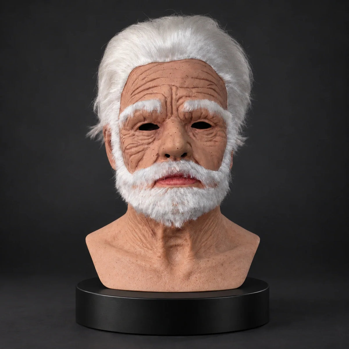 Vintage Gentleman Silicone Mask with Deep Forehead Lines