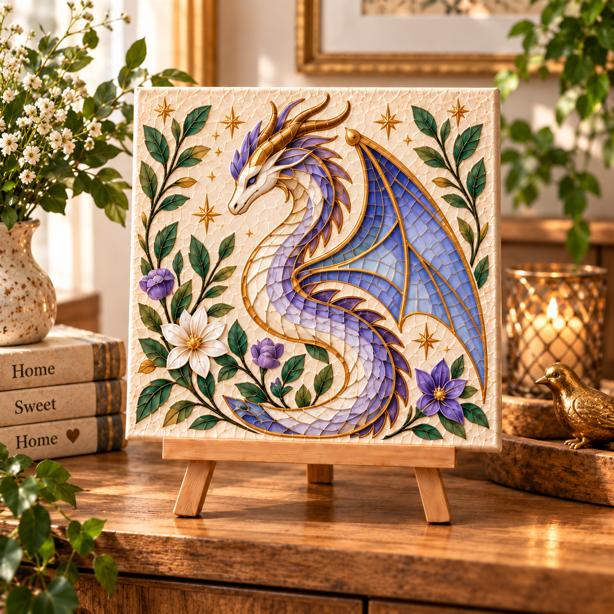 🐉✨ Enchanted Dragon™ DIY Mosaic Art Kit – A Magical Craft to Create & Display