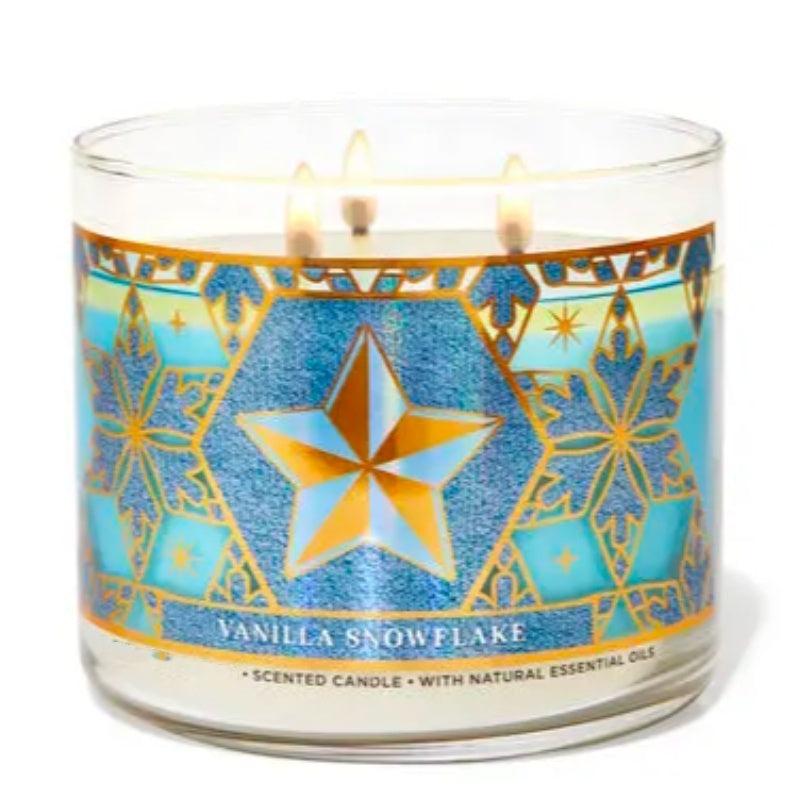 VANILLA SNOWFLAKE 3-Wick Candle