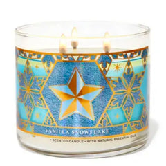 VANILLA SNOWFLAKE 3-Wick Candle