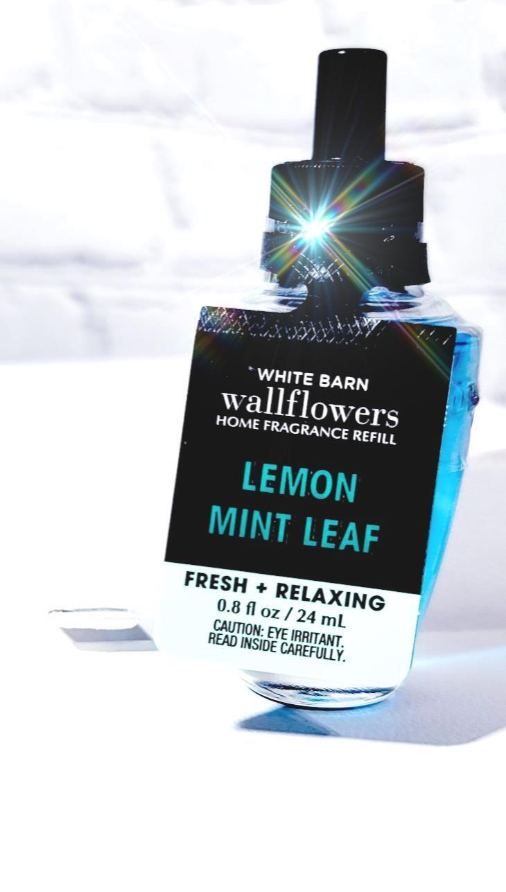 Lemon Mint Leaf Room Wallflower Plug & Bulb Set of 3