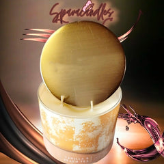 Vanilla and peach tea 3 Wick Candle