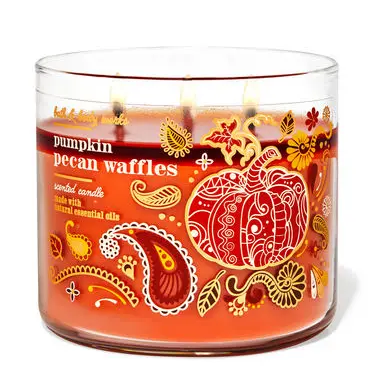 PUMPKIN PECAN WAFFLES3-Wick Candle