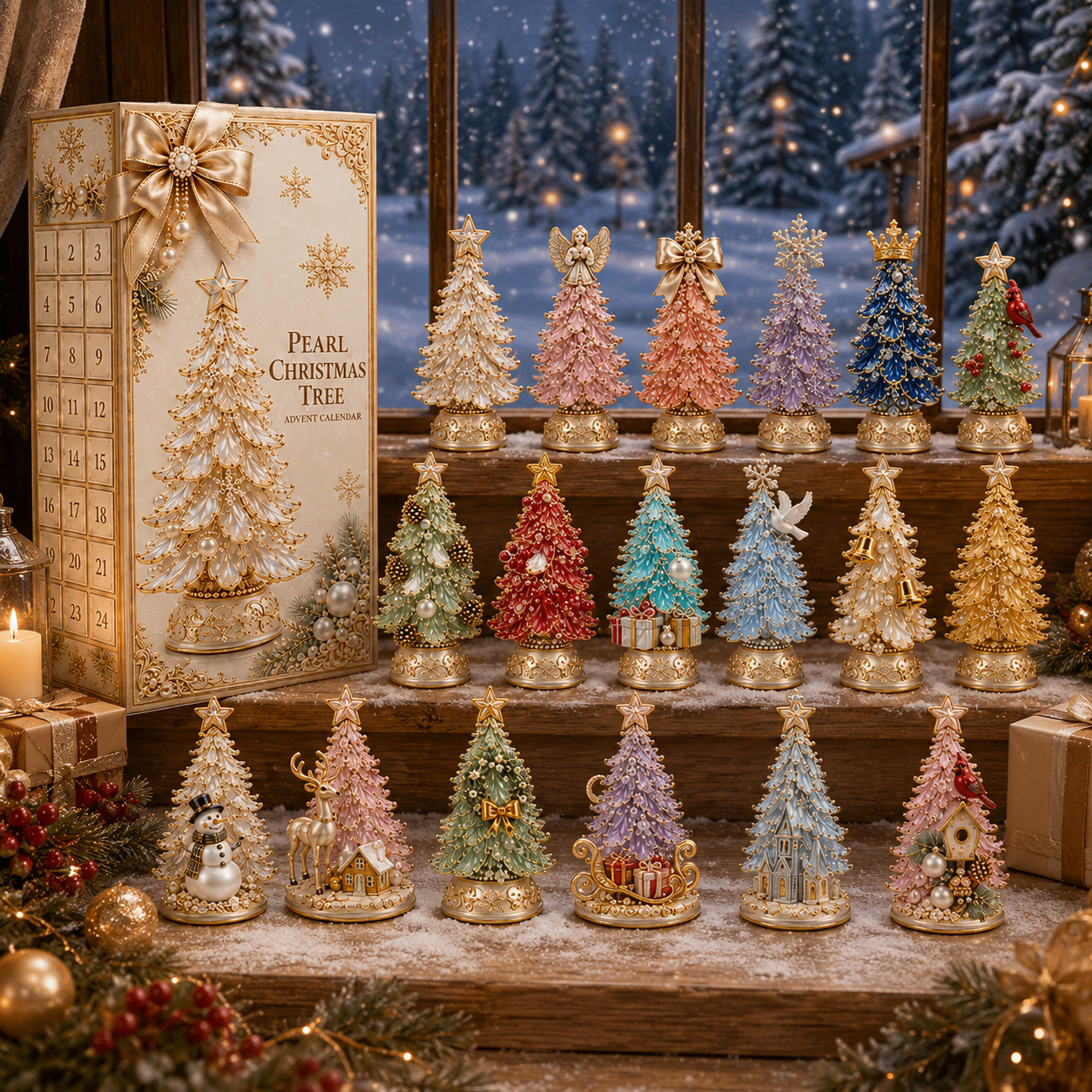 24-Day Christmas Tree Advent Calendar | Countdown Blind Box Gift