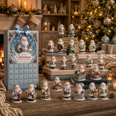 ✨24-Day Christmas Countdown Advent Calendar –Icy Santa Claus Ornament
