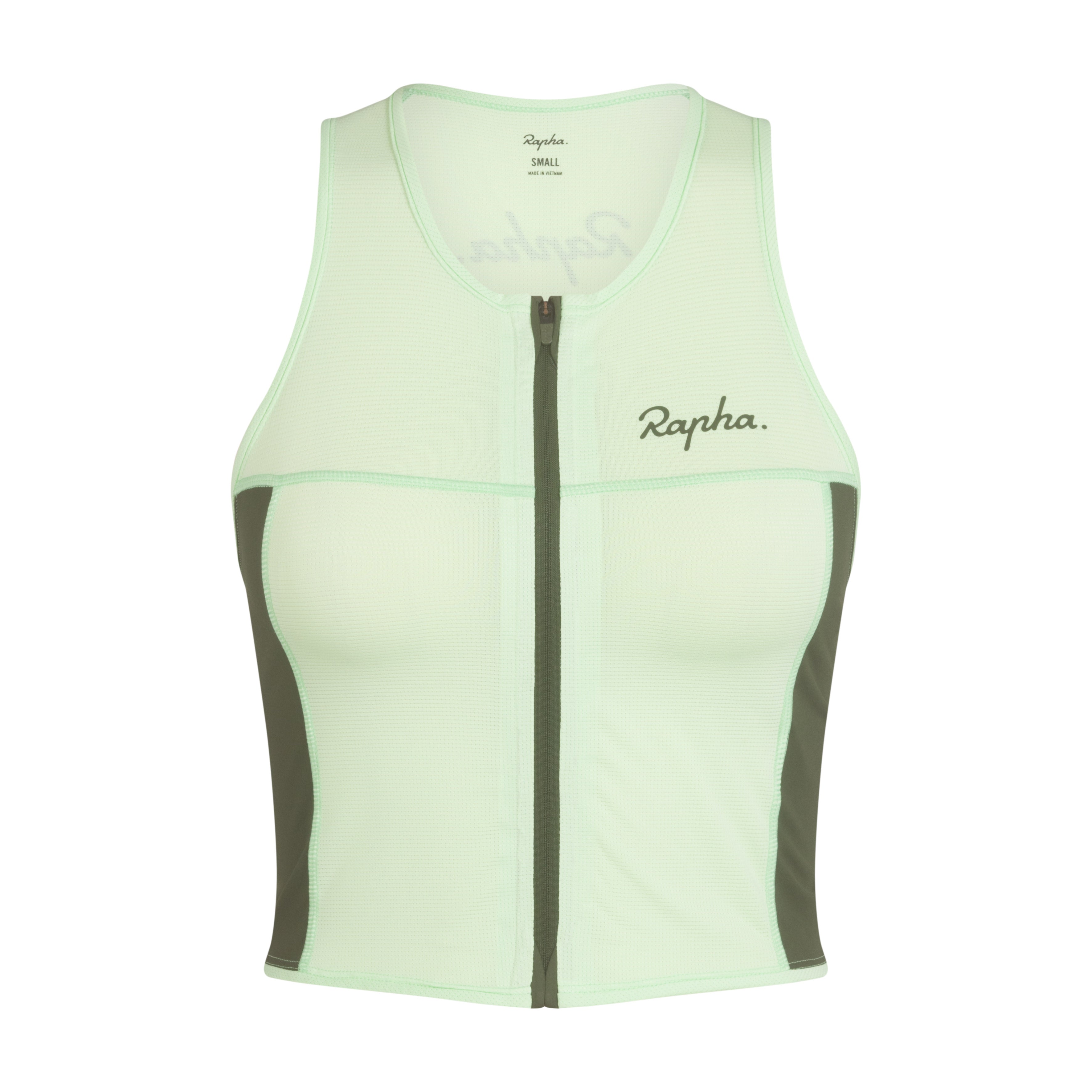 Women's Cropped Zip Tank