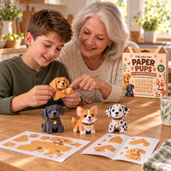 🎃Paper Pups™ – 24-Day DIY Dog Advent Calendar(💕Step-by-Step Guide Included)