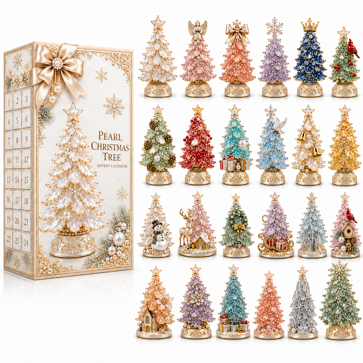 24-Day Christmas Tree Advent Calendar | Countdown Blind Box Gift
