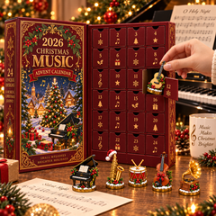 2026 Christmas Music 24-Day Countdown Calendar –  Holiday Collectible Gift for Music Lovers
