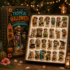 ✨24-Day Christmas Countdown Advent Calendar –Beach Vacation Skeleton Ornament