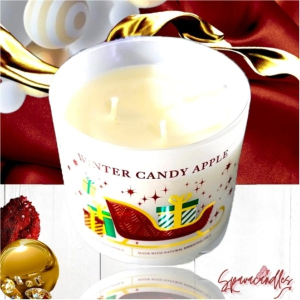 Winter candy Apple 3 Wick Candle