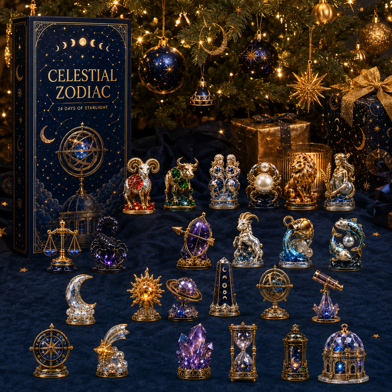 Celestial Zodiac 24-Day Christmas Advent Calendar
