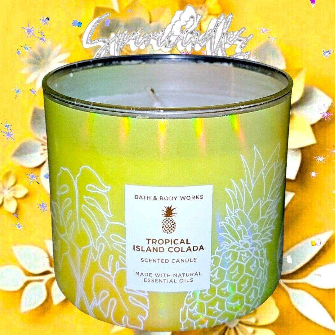 TROPICAL ISLAND COLADA 3 WICK CANDLE 14.5 OZ US US Seller