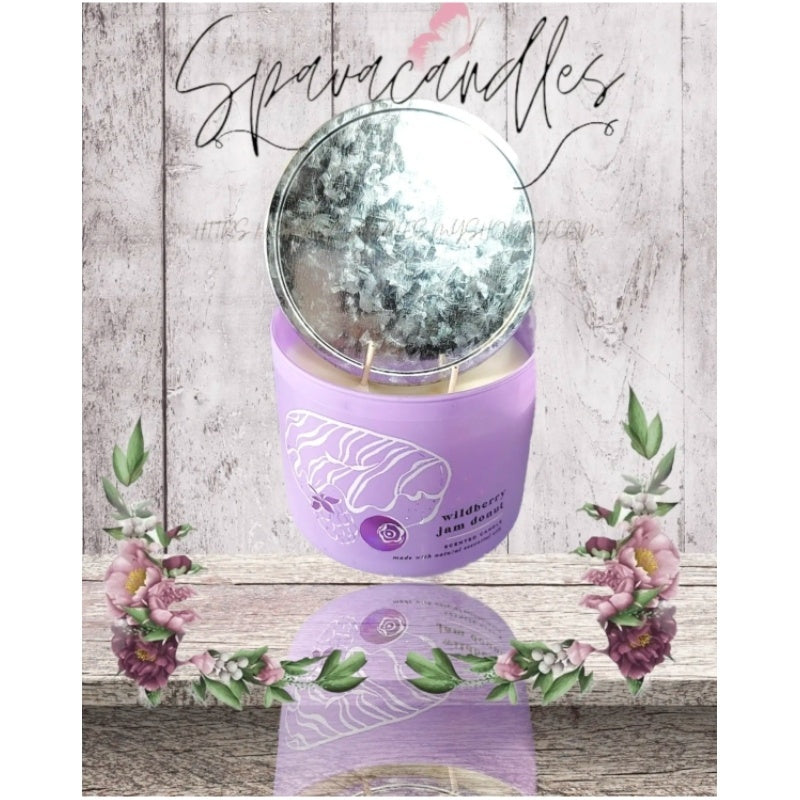Wildberry jam doughnut Scented 3-Wick Scented Jar Candle